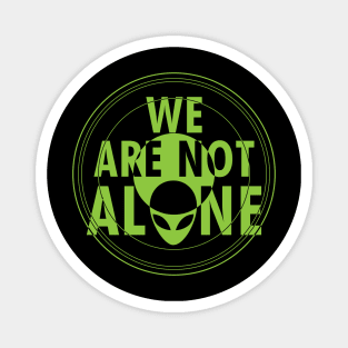 Retro Vintage Cute Green Alien UFO UAP Extraterrestrial Believer Slogan Scifi Meme Magnet